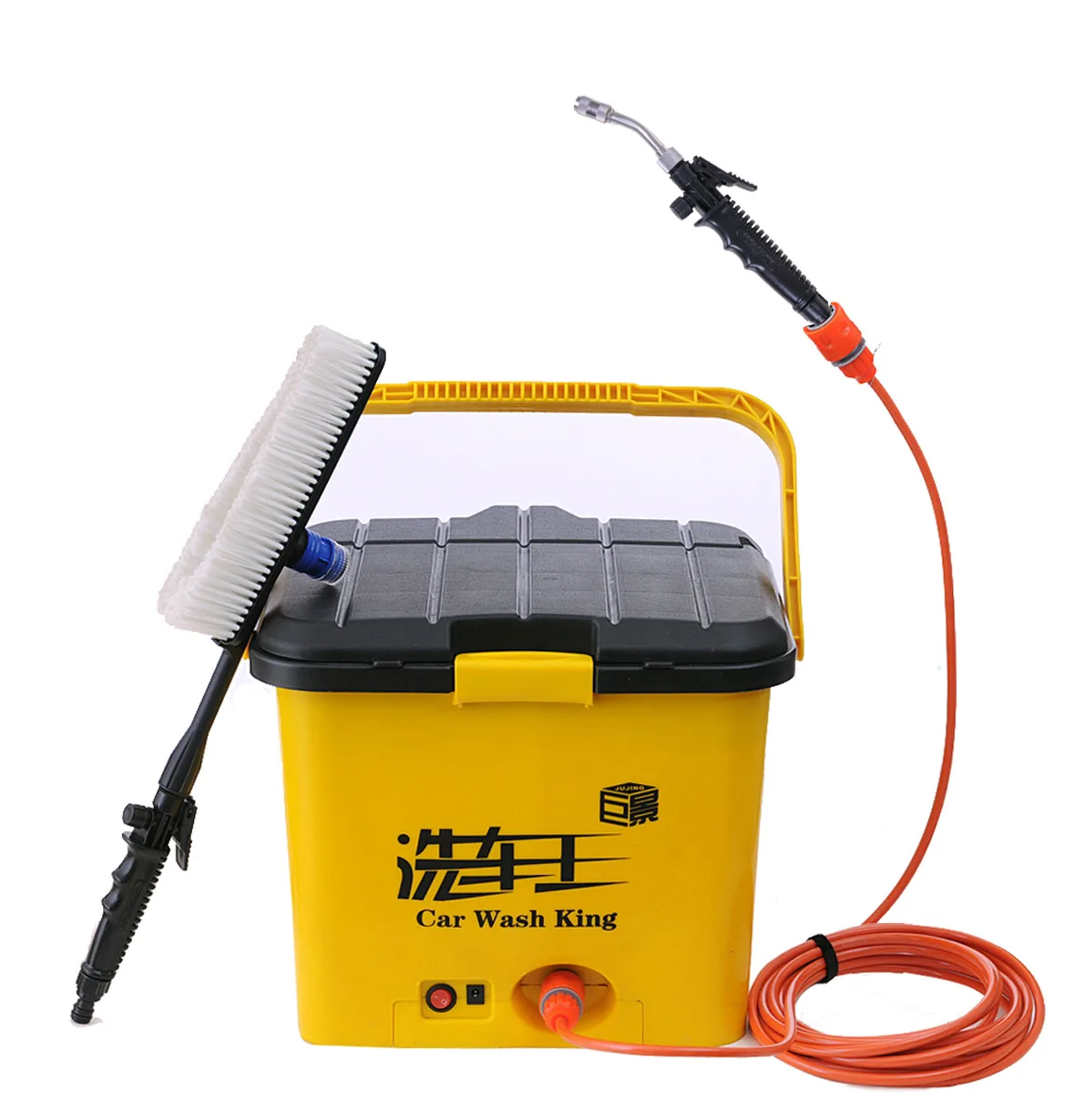 

Electric Vehicle Electric High Pressure Washer 30 Liters of Washing Machine Intelligent Pump Metal Storage Dual purpose Nozzle