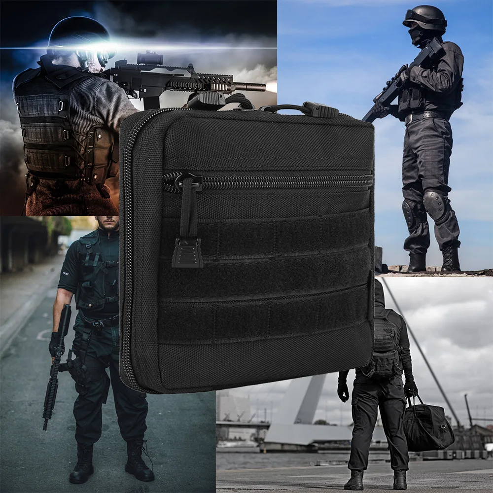 Tactical Molle Bag 1000D Outdoor Accessory Bag Utility EDC Pouch for Backpack Vest Military Airsoft Hunting Shooting Storage Bag