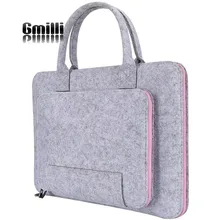 Шерстяная войлочная Повседневная сумка 17 16 15 12 11 дюймов сумка с ручкой сумка-мессенджер для ноутбука для Macbook Air Pro retina Dell sony Drop Shipping/Wholesale