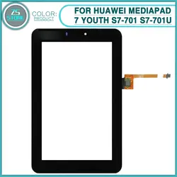 Новый S7-701u Touch Экран для HuaWei MediaPad 7 Молодежь s7-701 S7-701u S7-701w Сенсорный экран Панель планшета Сенсор спереди Стекло