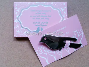 

20 pcs/lot Factory directly sale Wedding favor love birds letter opener souvenirs for wedding party Gifts Stuff Favors Supplies