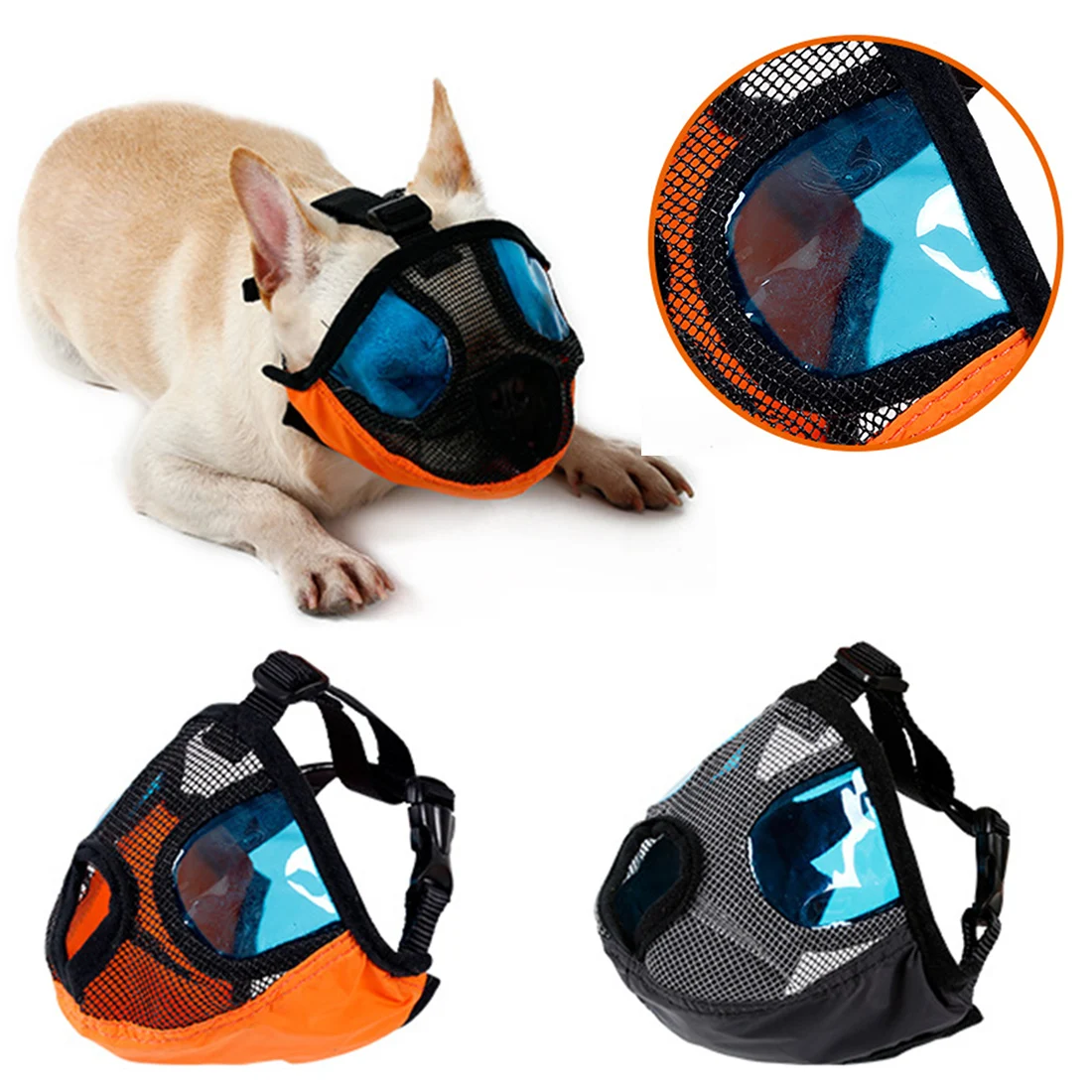 Breathable Dog Muzzle For Dog Nylon Mask Pet Dog Muzzle Comfortable