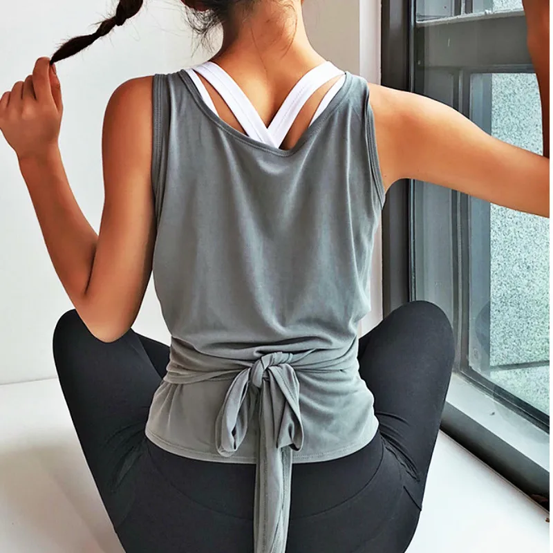 Для женщин майки для занятий фитнесом пробежек быстросохнущая без рукавов спортивный жилет для йоги Тренажерный зал работает топы футболки блузки рубашки для тренировки