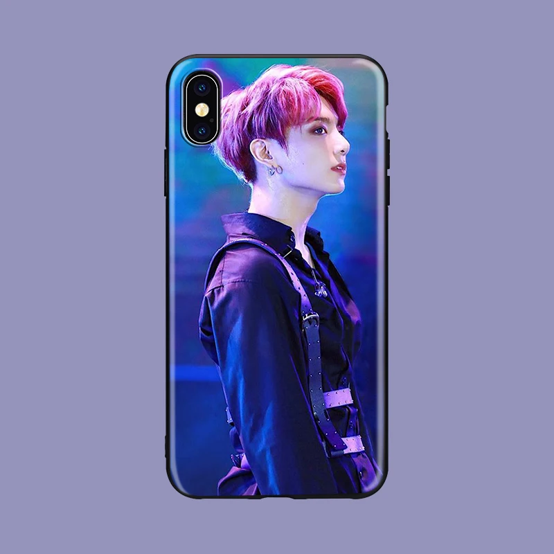 Euphoria Jungkook KPOP MAN мягкий силиконовый черный чехол для телефона для iPhone11 pro 5se 6 6s 7 8 plus X Xs XR max Jimin kim minyun - Цвет: 1057