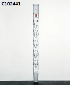 C102441 synthware, колонна, дистилляция, Vigreux, длина вмятин: 120 мм, верхнее Соединение: 24/40, нижний шарнир: 24/40
