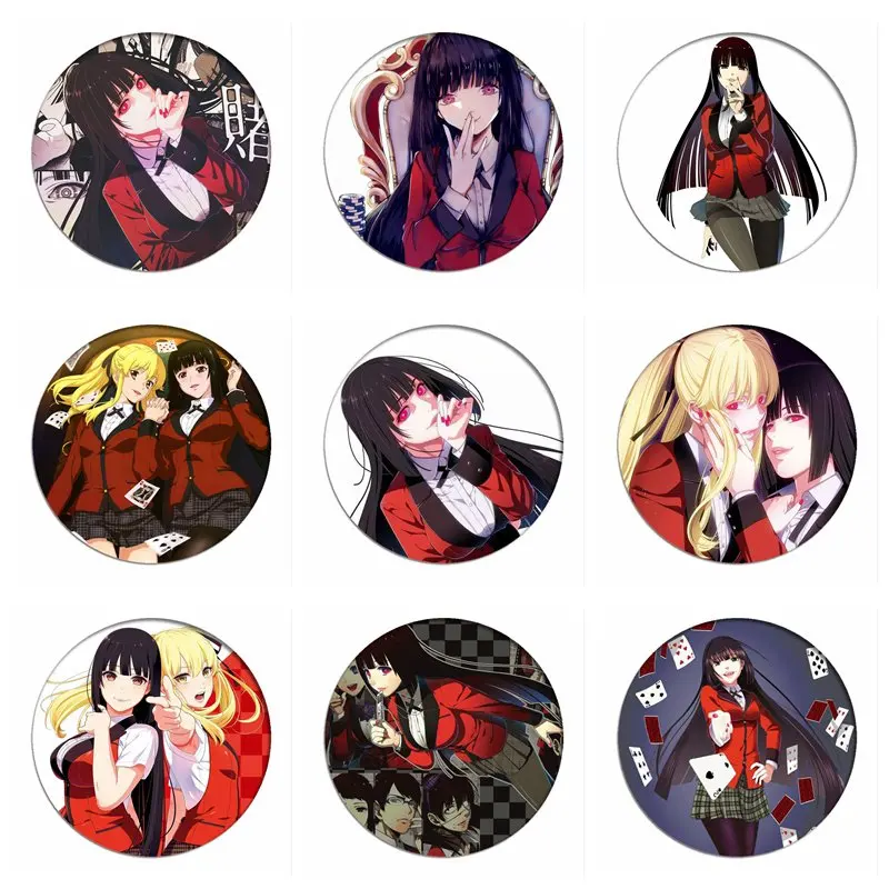 Японский аниме Kakegurui Yumeko Jabami значок косплея брошь булавки мультфильм коллекция