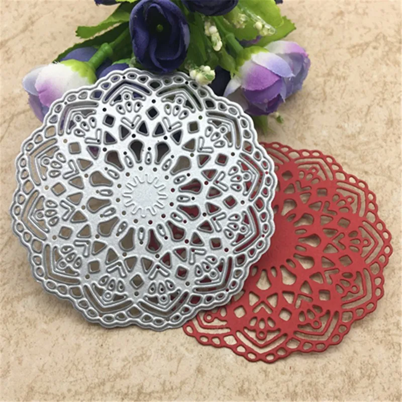 Lace circle Metal Cutting Dies Stencil for DIY Scrapbooking Embossing Paper Cards Crafts Diecuts