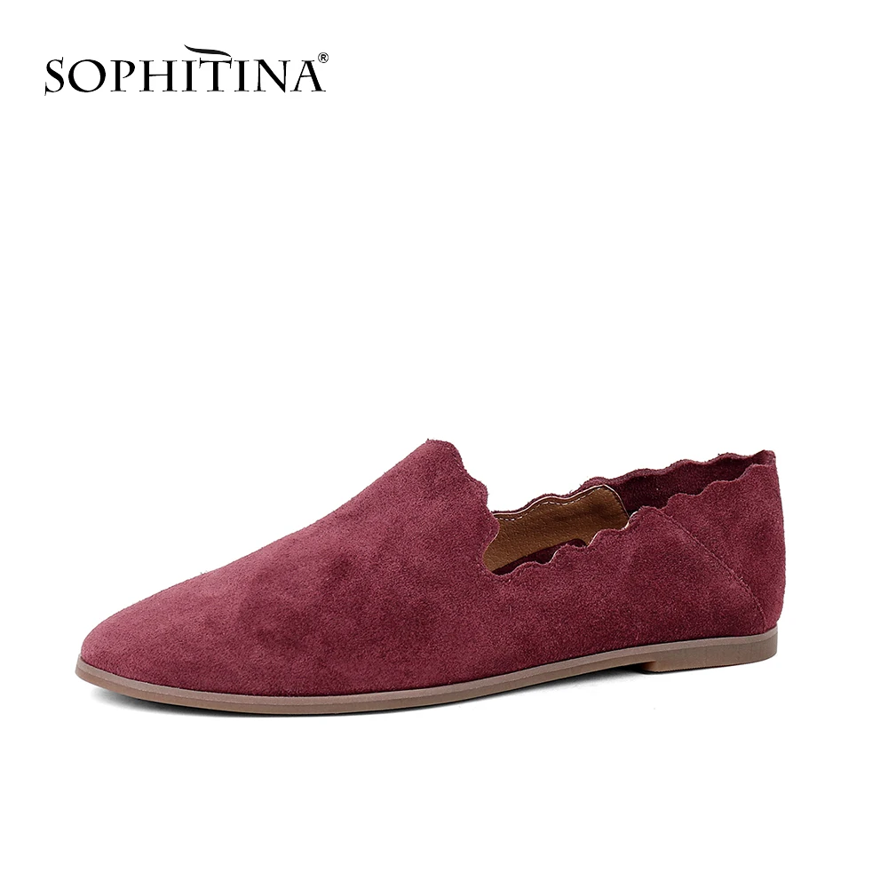 

BESCONE New Stylish Shallow Comfortable Women Flats Casual Round Toe Solid Shoes Basic Slip-On 1 cm Low Heel Ladies Flats BY20
