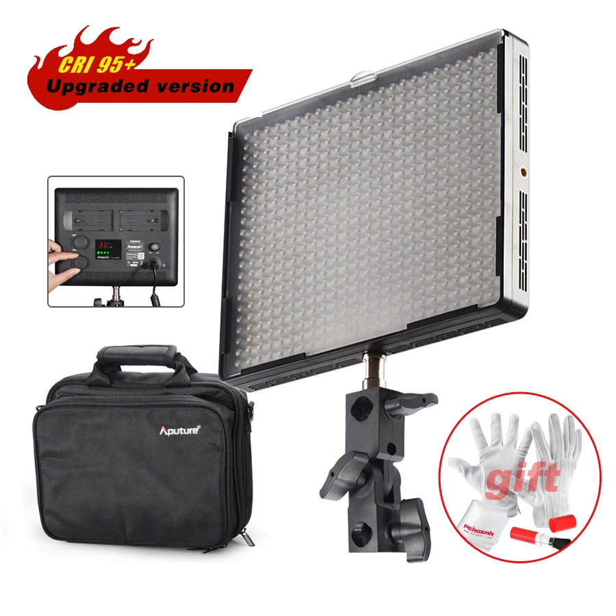 

Aputure Amaran AL-528C Led Video Studio Camera Photo Fill Light Panel Color Temperature Adjustable CRI >95 for DSLR Camcorder