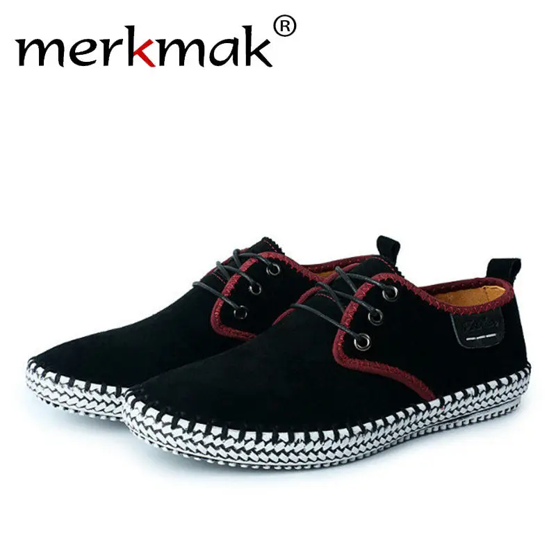 En Ligne Merkmak Confort Casual Hommes Appartements Chaussures de Haute Qualité En Daim Homme Mocassins D été Automne Respirant Hommes En Plein Air Chaussures Drop ship