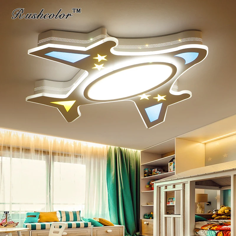 

Children room ceiling light creative aircraft light bedroom dimming LED eye protection light boys and girls cartoon lighting