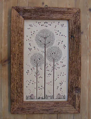 

Forest singing cross stitch package simple plant tree bird 18ct 14ct 11ct cloth cotton thread embroidery DIY handmade needlework