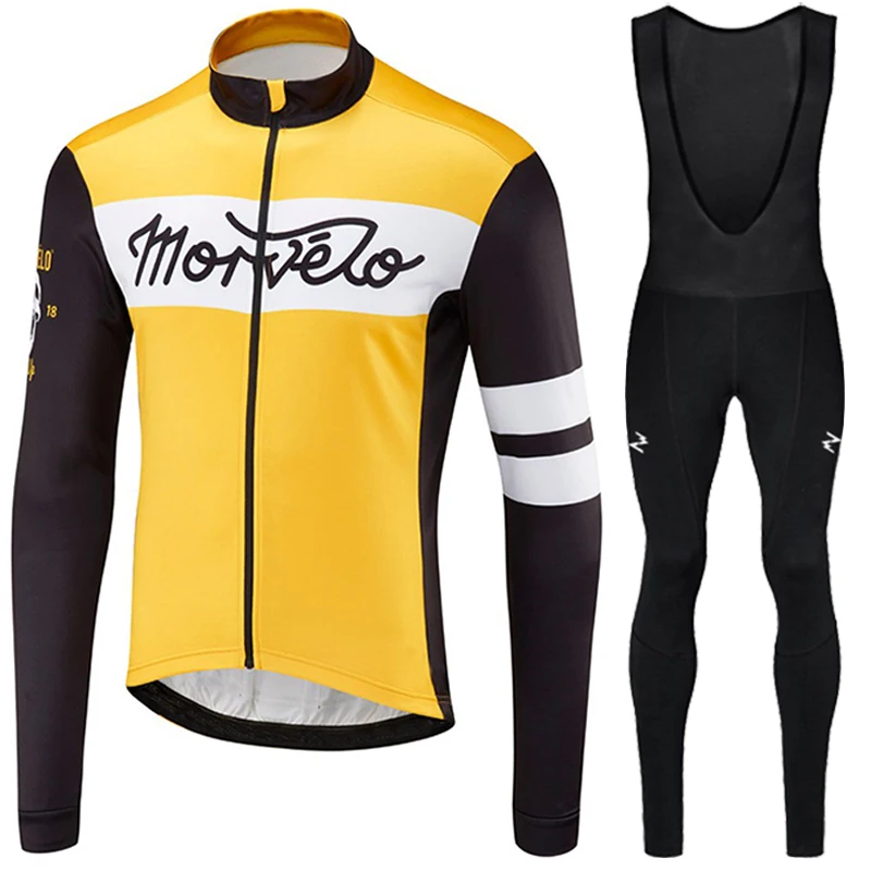 Conjunto de manga larga de lana térmica de invierno de Runchita 2018 conjunto de bicicleta de maillot de bicicleta de invierno Ropa de ciclismo Ropa de invierno