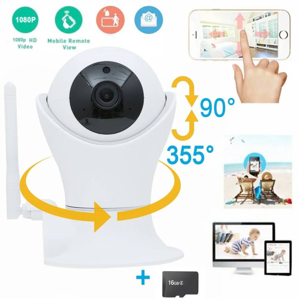 

2 Megapixel Home Security IP Camera Wi-Fi Wireless Mini Network Camera Panorama 1080P Wifi Camera Baby Monitor IR Night Vision