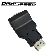 DANSPEED Мужской к женскому DP к VGA M/F Displayport к VGA адаптер конвертер Черный