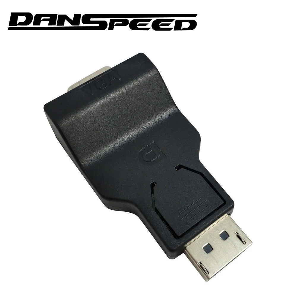 

DANSPEED Male to Female DP to VGA M/F Displayport to VGA Adapter Converter Black