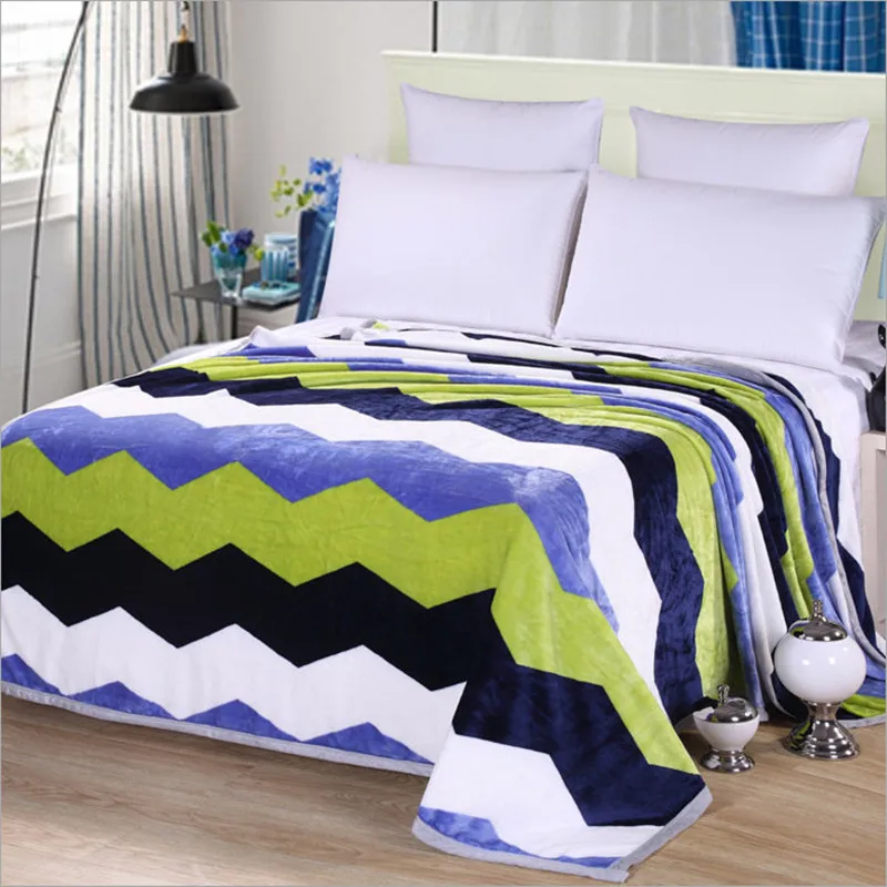 

Winter Coral Fleece Blanket Adults Air Conditioning Blanket 120X200cm Children Thickening Printing Warm Blanket BT012