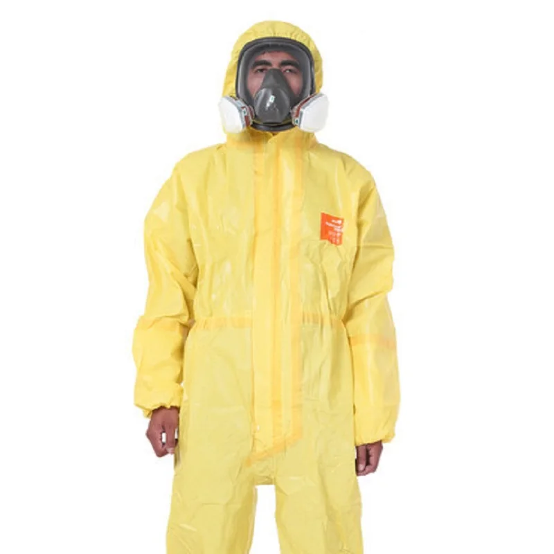 3000 желтый Химически стойкий светильник с капюшоном Coverall серная кислота щелочи