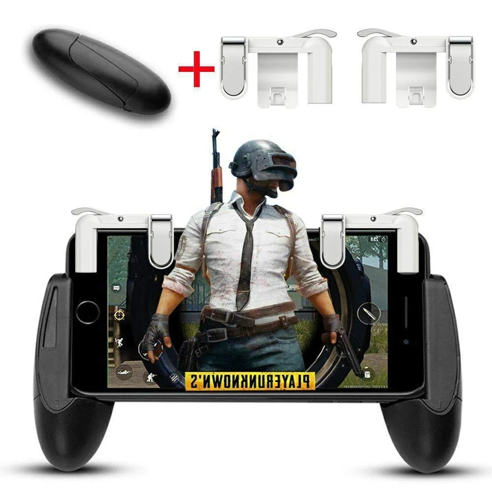

General purpose intelligent Phone Mobile Gaming Gamepad Handle Grip for Knives out/Rules of Survival/ PUBG Mobile Game Fire Butt