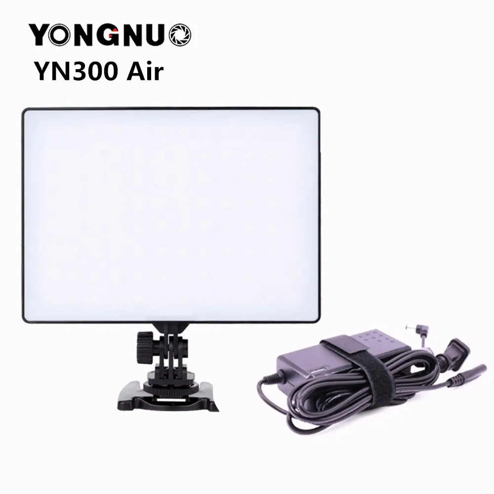 Светодиодная лампа YONGNUO YN300 air Pro для видеосъемки светильник и адаптер питания