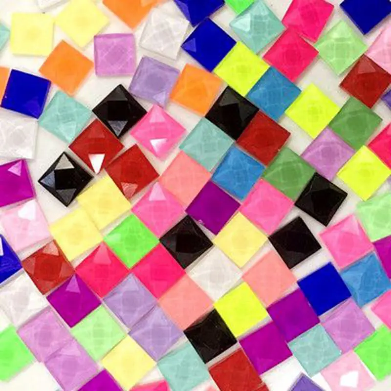 50 г 10 мм креативная разноцветная мозаика с зеркальным стеклом инкрустация плитки телефон Красота DIY материалы ручной работы ремесла украшение дома ZXY9737 - Цвет: Mixed color
