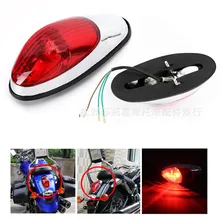 red lens scooter parts motorbike warning signal light brand professional moto brake light for harley 400 motorcycle tail light