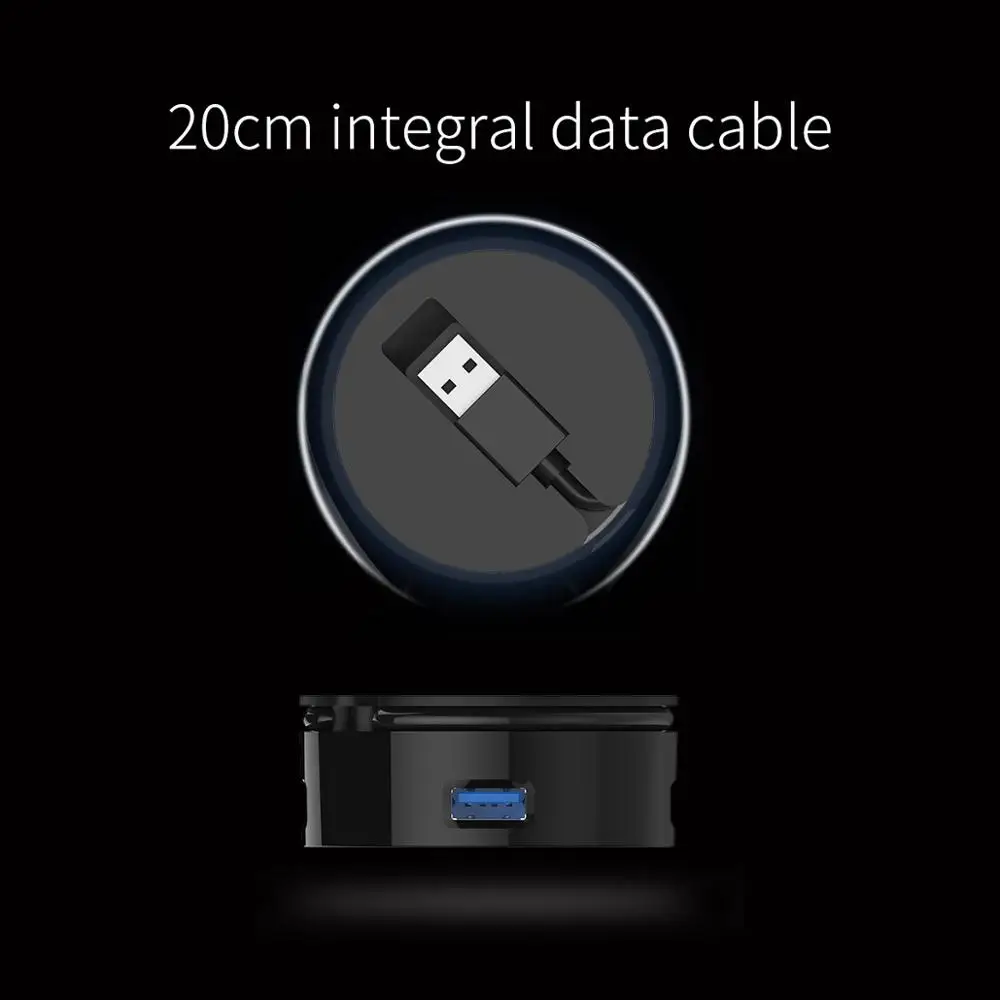 ORICO USB 3 0 концентратор Супер Скоростной внешний 4 порта Usb сплиттер с намоткой