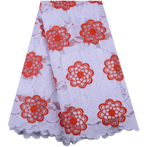 В нигерийском стиле молоко шелковая ткань с кружевом Африканский молочного шелка шнуровка ткани Высокое качество гипюр шнур кружевной ткани для свадебное платье 1448 - Цвет: As Picture