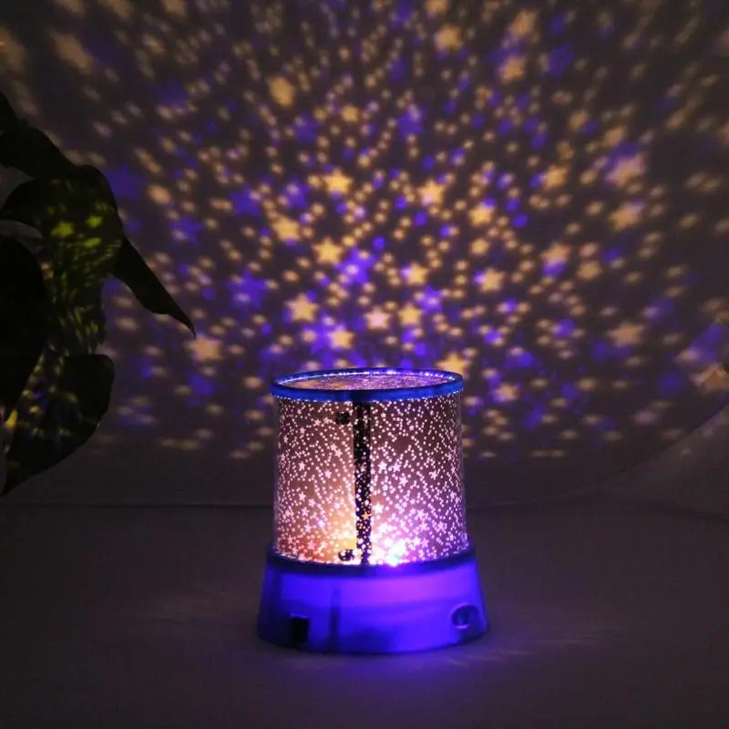 Stars Starry Sky LED Night Lamp Projector Moon Lamp Battery USB Bedroom Party Projection Lamp for Children's Night Light Gifts