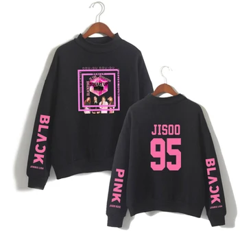

Blackpink with the Sweatshirt loose casual sports print round neck pullover Sweatsh autumn and winter long-sleeved