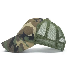 Открытый сетки кепки для пробежек Для мужчин бейсболки с камуфляжным рисунком летняя шляпа Для Мужчин Армия Кепки регулируемая хип-хоп Dad Hat