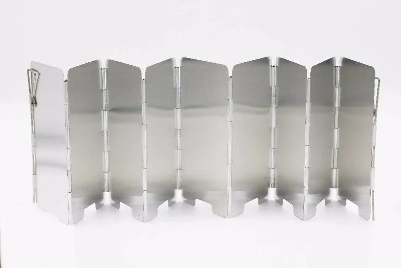 9 пластин ветровые дефлекторы открытый складной кемпинг плита лобовое стекло приготовления Ветер Щит Экраны бурелом Туристическое оборудование