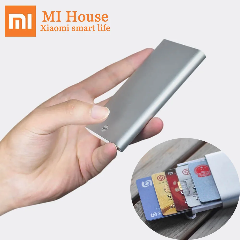 Футляр для карт Xiaomi MIIIW автоматический выдвижной футляр держатель металлический