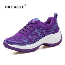 DR. EAGLE женские кроссовки спортивная обувь для бега воздушный тренажерный зал на свежем воздухе Удобная Амортизация из дышащей ткани кроссовки для женщин