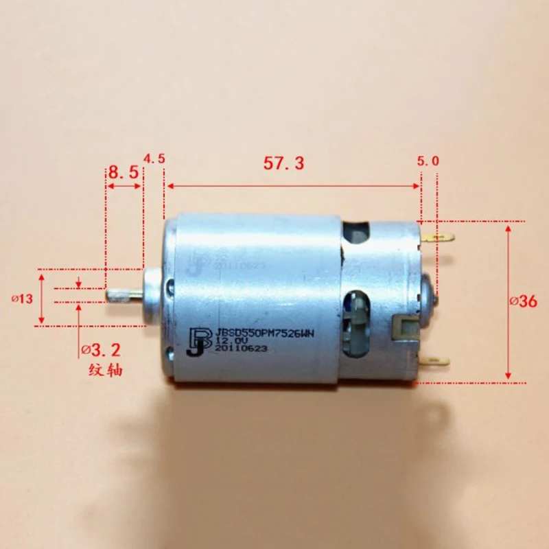 DC 6V 12V 17474RPM высокоскоростной мощный большой крутящий момент 550 DC Электрический мотор с накатанным валом охлаждающий вентилятор для игрушечного автомобиля Дрель Инструменты