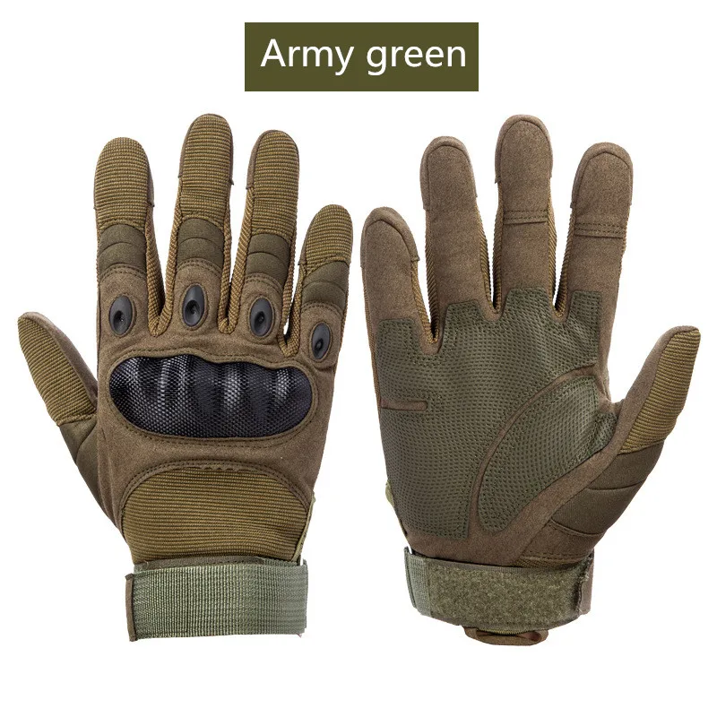 Альпинистские тактические перчатки, армейские страйкбольные Пейнтбольные стрельбы, мужские военные перчатки, защитная оболочка, кожаные перчатки на весь палец