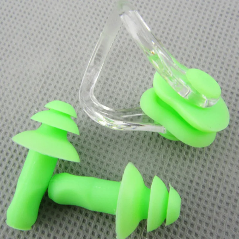 7 Color Soft Silicone Adult Swimming Nose/Ear Clips Water Swimming Sports Gear Accessories Adult Smooth Swimming Nose/Ear Clips