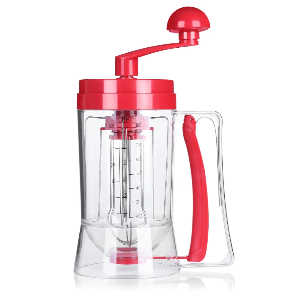 Shoplice Mélangeur de pâte Manuel Manuel crêpe Cupcake mélangeur de pâte Distributeur mélangeur Machine Outil de Cuisson