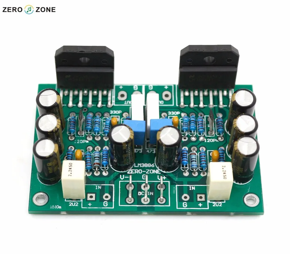 Сборная плата стереоусилителя LM3886 GZLOZONE Чистая схема динамической обратной