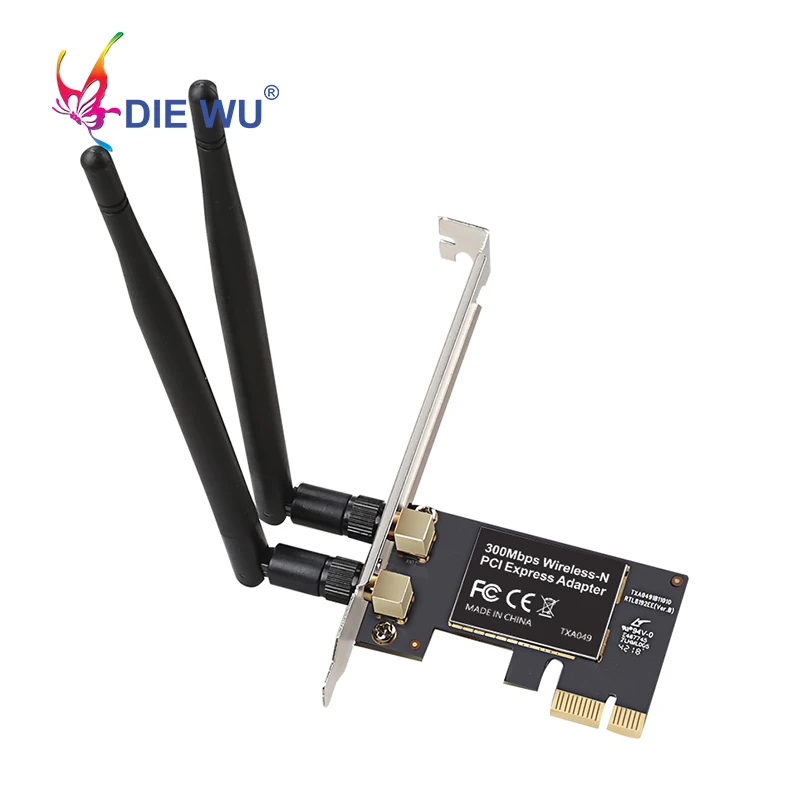 PCI Express 300m Беспроводная Сетевая интерфейсная карта WIFI адаптер для Realtek 8192CE ПК TXA049 |