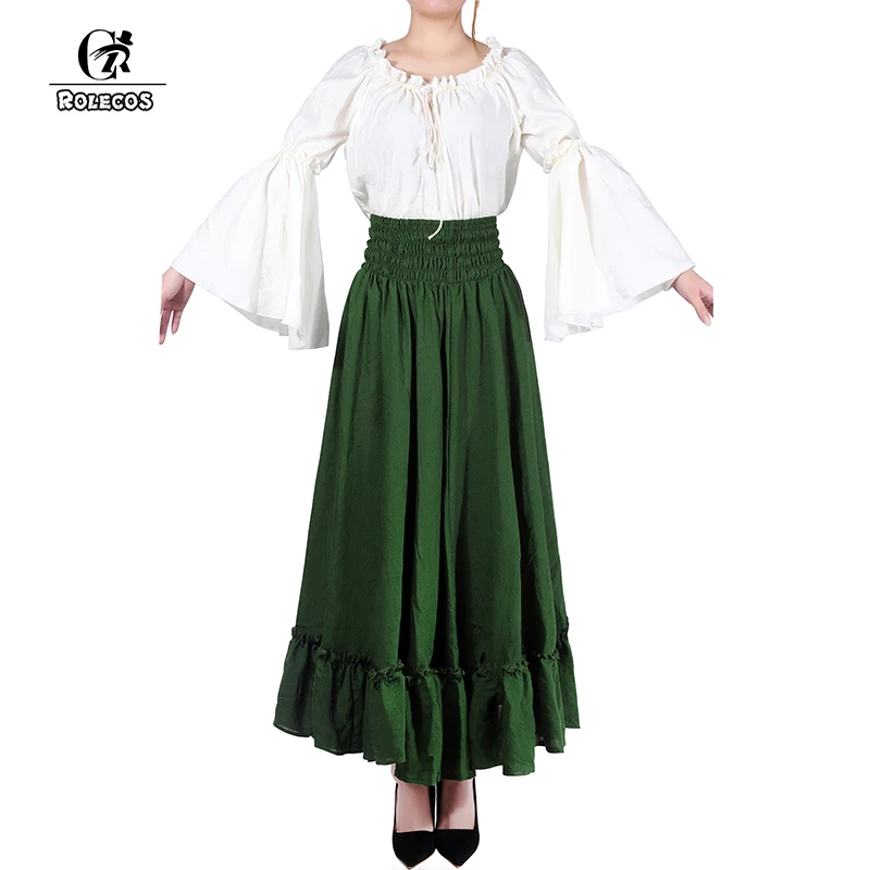 ROLECOS женские платья Лолиты костюм модное хлопковое льняное платье с длинными