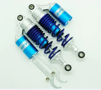 

RFY 2PCS New 265mm Suspension Rear Shock Absorber Motorcycle for YAMAHA SUZUKI Silver + blue