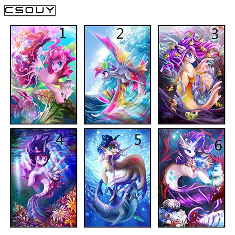 

Diy Diamond Embroidery Animal Spirit Living In The Sea Diamond Painting Cross Stitch Full Square & Round Drill Mosaic Decoration