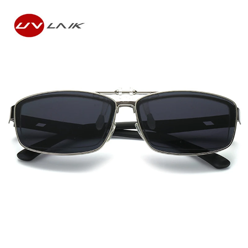 UVLAIK, мужские, поляризационные солнцезащитные очки, женские, на застежке, очки для ночного видения, линзы, очки, зеркальные, для вождения, флип-ап, солнцезащитные очки