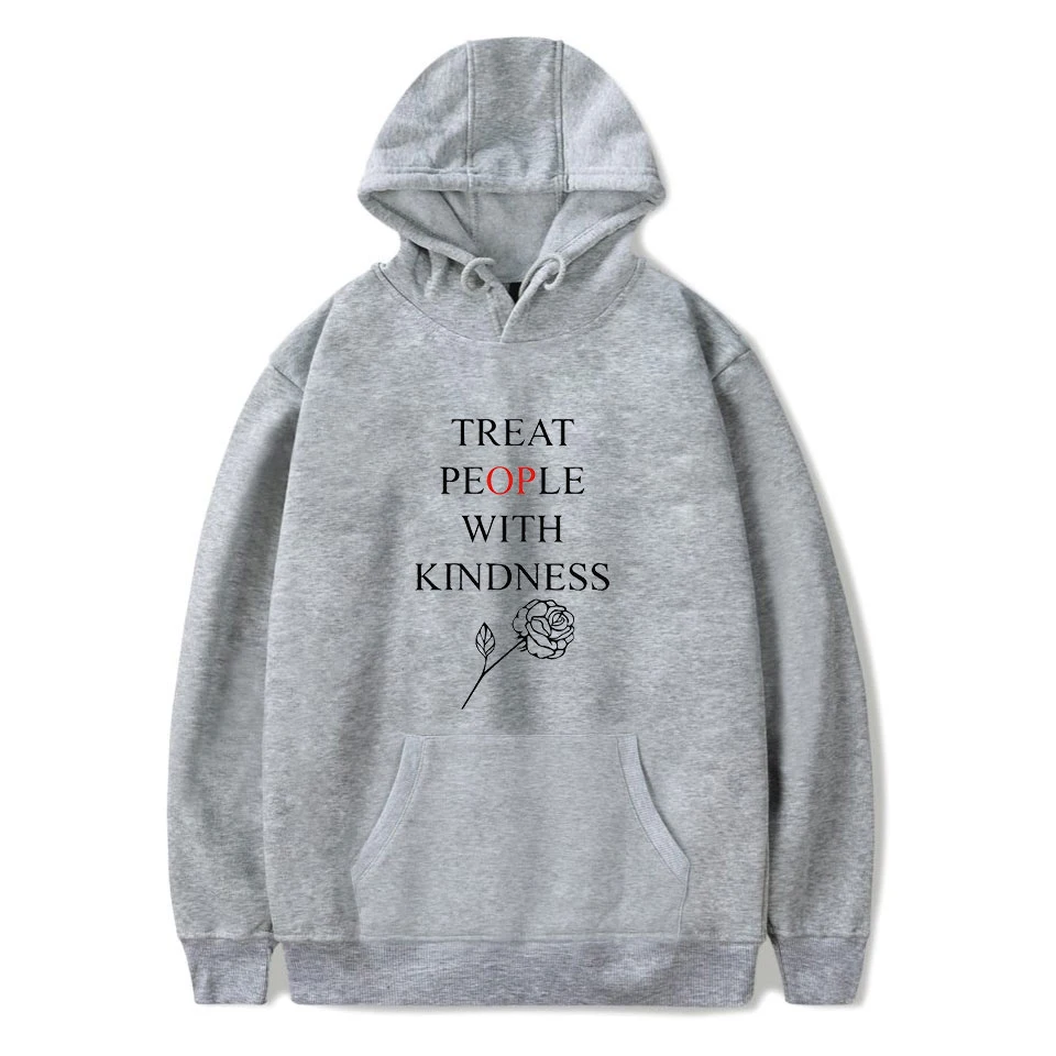 Aikooki/осенне зимние толстовки с капюшоном надписью Treat People With Kindness свитшоты Harry