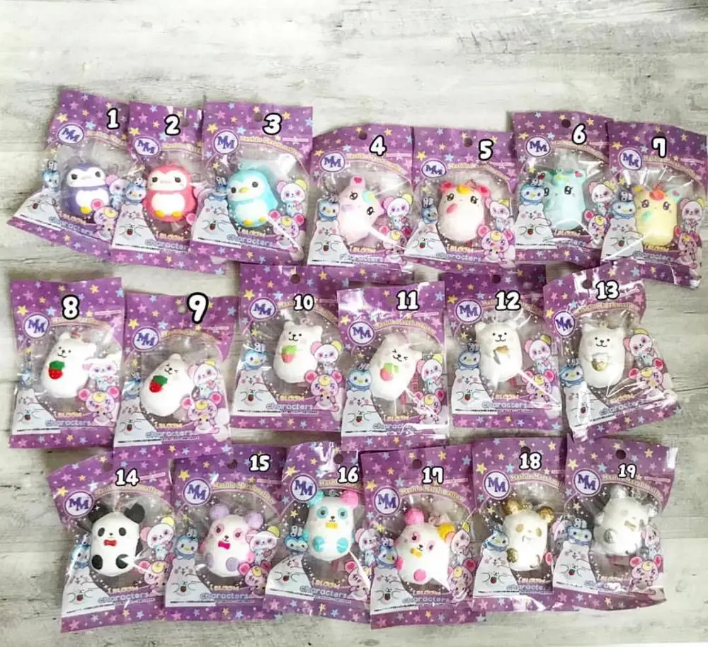 mini marshmallow bear squishy