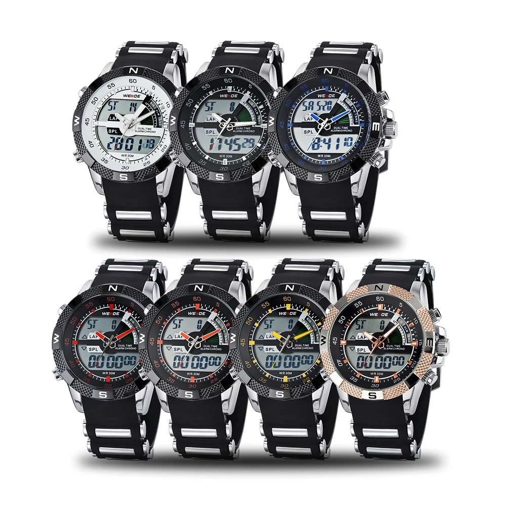 Вайде мужские часы лучший люксовый бренд цифровые автоматические часы мужчин противоударный водонепроницаемый часы кварцевые мужские спортивные наручные часы