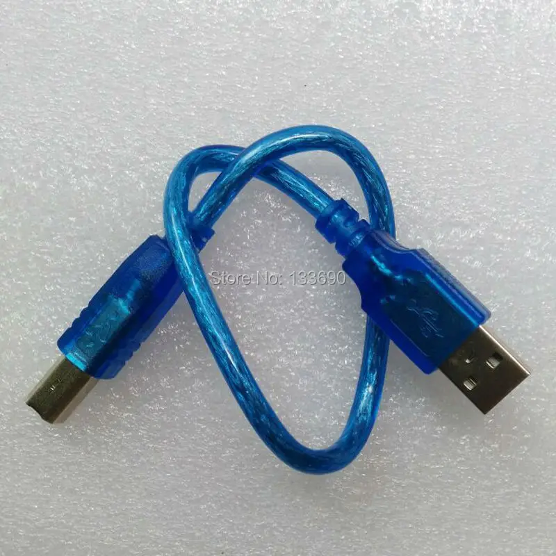 50 штук в партии,, синий 30 см USB 2,0 A-B Удлинительный кабель для принтера для uno r3