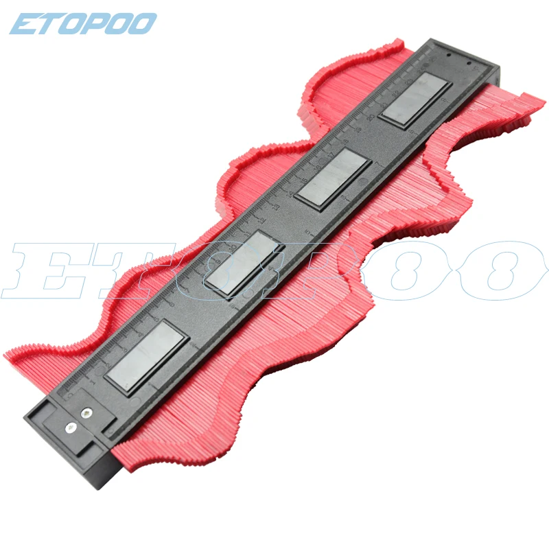 5" self lock Contour Gauge 10" Copy Gauge Ruler Metric Inch Marking Gauge Shape Duplicator Tiling Laminate Tiles Measuring Tool