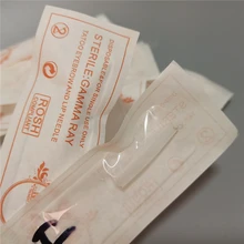 100 шт. 0,5*0,7 см 7F наконечники игл для татуажа иглы соски колпачки для полупостоянного макияжа бровей губы машина индивидуальная упаковка